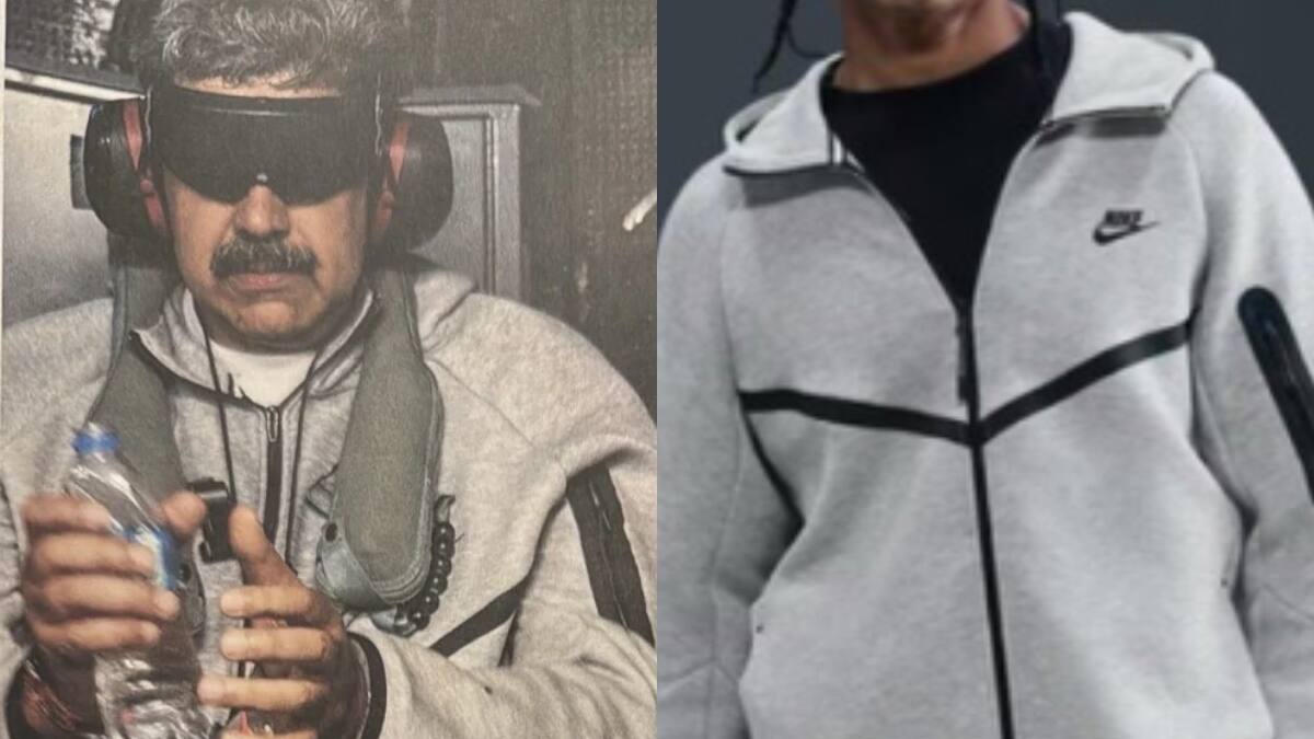 Aumentaron las ventas en 24 horas: ¿Cuánto cuesta y dónde comprar en Chile el buzo Nike con que Nicolás Maduro fue detenido?