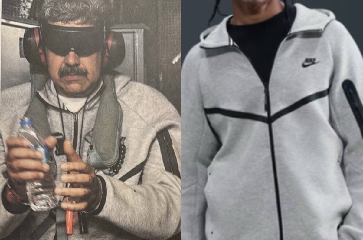 Aumentaron las ventas en 24 horas: ¿Cuánto cuesta y dónde comprar en Chile el buzo Nike con que Nicolás Maduro fue detenido?