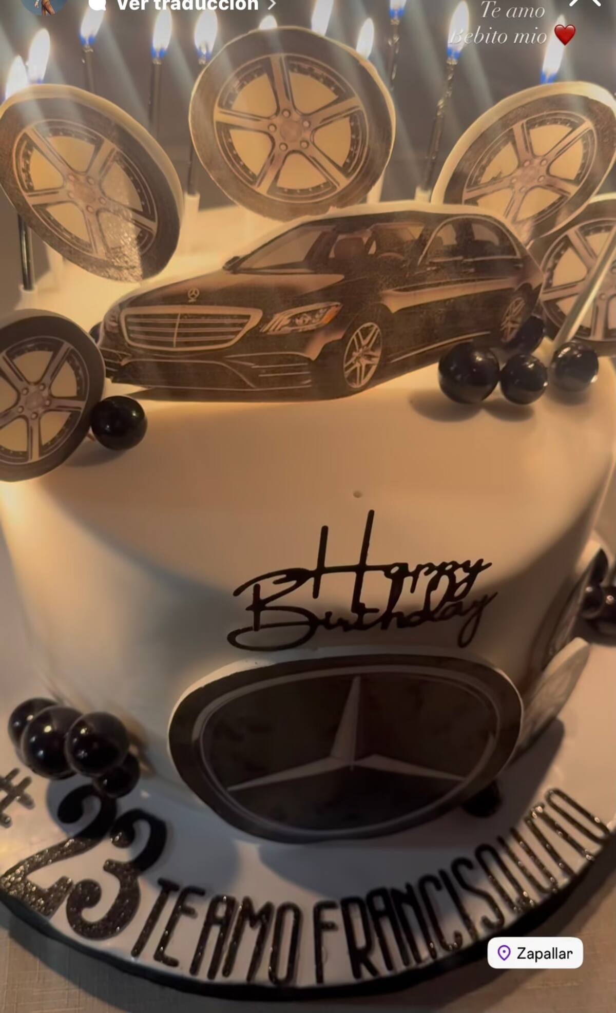 La modelo celebró el cumpleaños de su hijo Francisco.