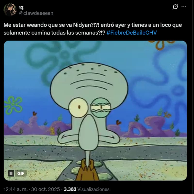 La española fue eliminada de Fiebre de Baile y generó varias reacciones en redes sociales.