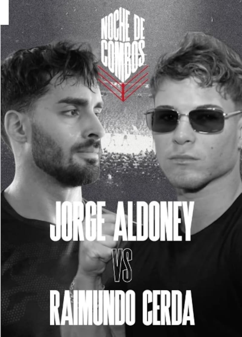 Raimundo Cerda enfrentará a Jorge Aldoney en la "Noche de Combos". Créditos: Instagram