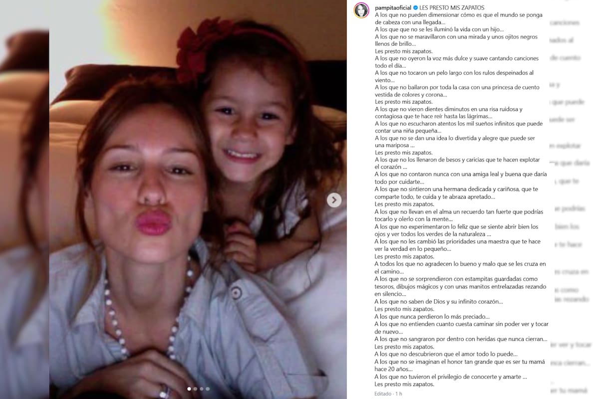 El mensaje de la modelo para su hija Blanca.