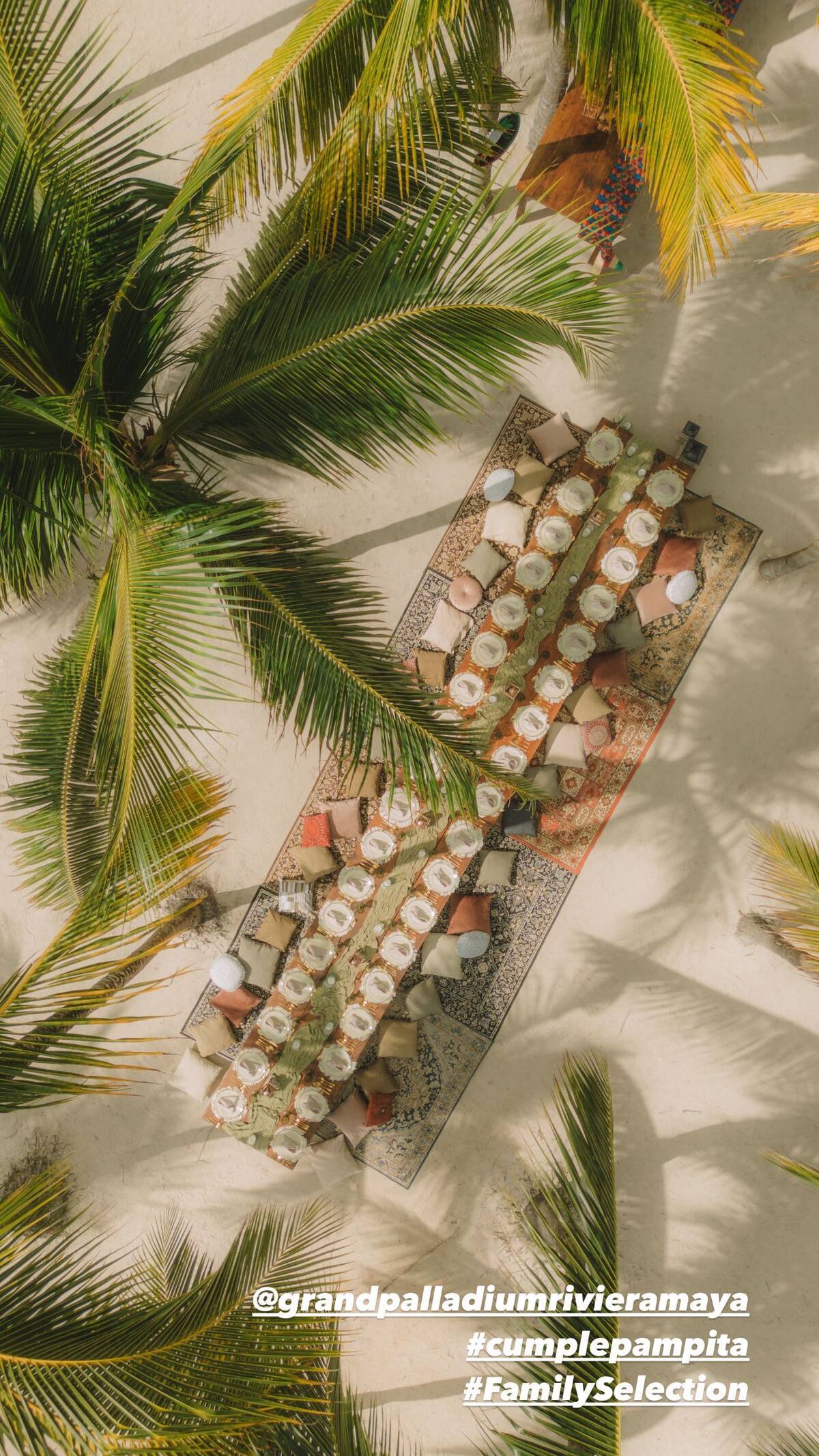 Pampita y su celebración en la Rivera Maya.