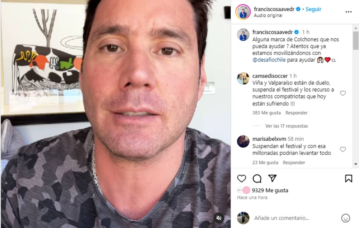 Pancho Saavedra hace un video pidiendo colaboración y los usuarios responde.