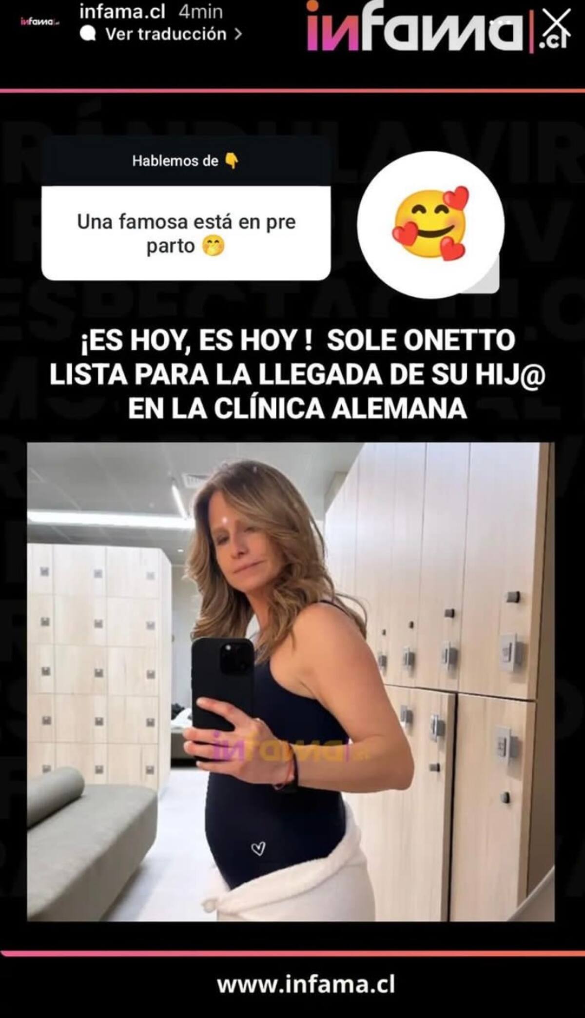 La inédita revelación del Portal Infama respecto al embarazo de Soledad Onetto
