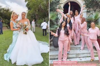 Paris Hilton se lució como dama de honor en el matrimonio de Lele Pons y Guaynaa