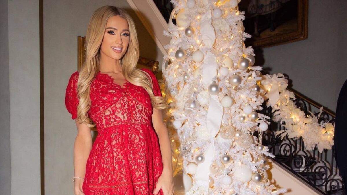 Los mejores looks de Paris Hilton y su familia en su fiesta de Navidad