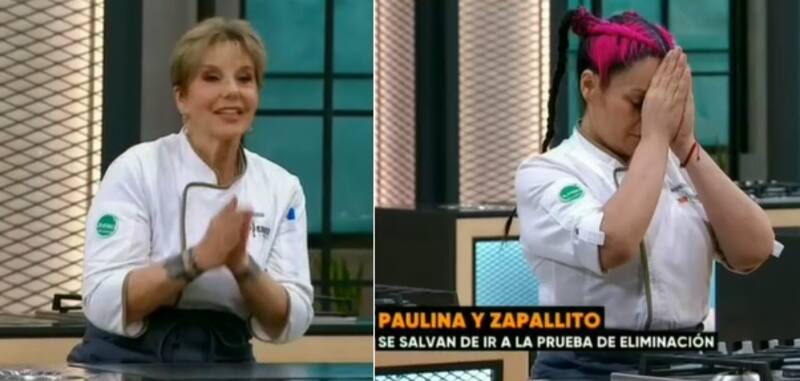 Paulina y Zapallito se salvaron de ir a la eliminación. Créditos: Pantallazo CHV