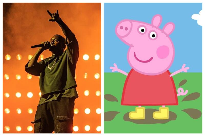 Peppa Pig y Kanye West - Créditos: