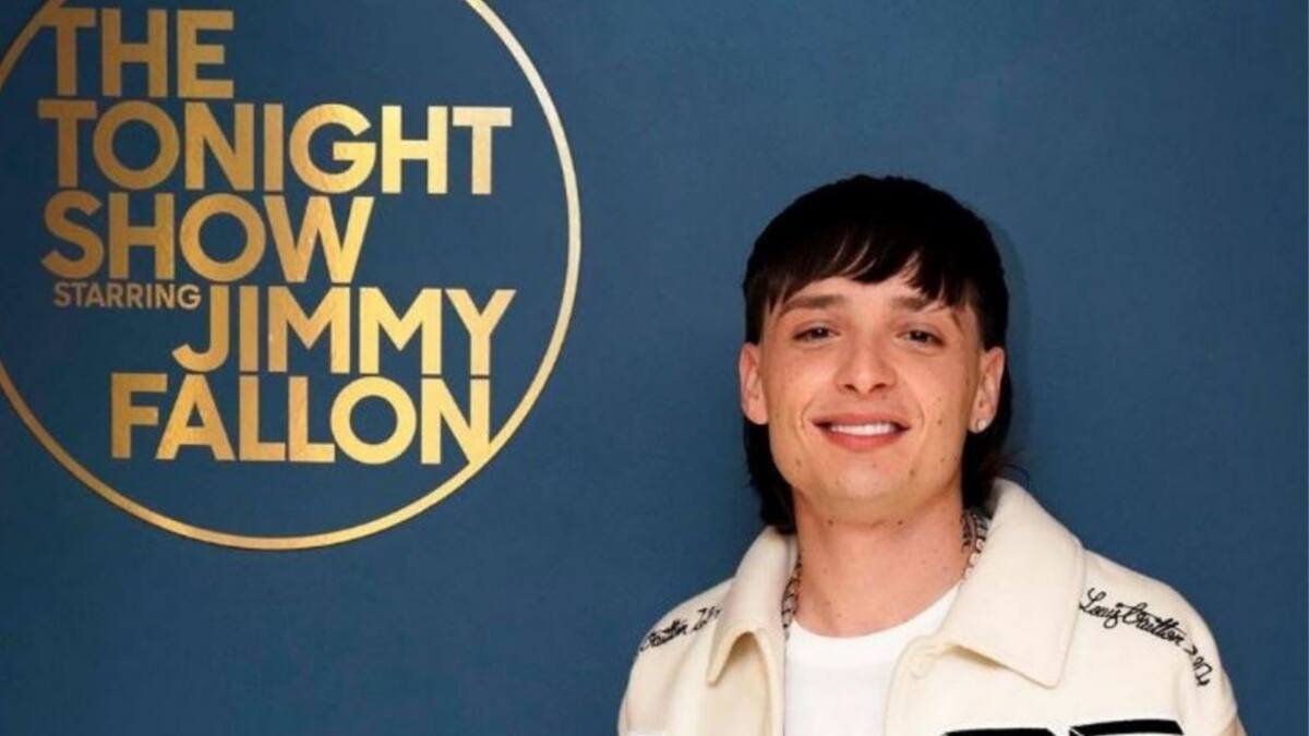 Peso Pluma: así fue el debut del mexicano en el show de Jimmy Fallon