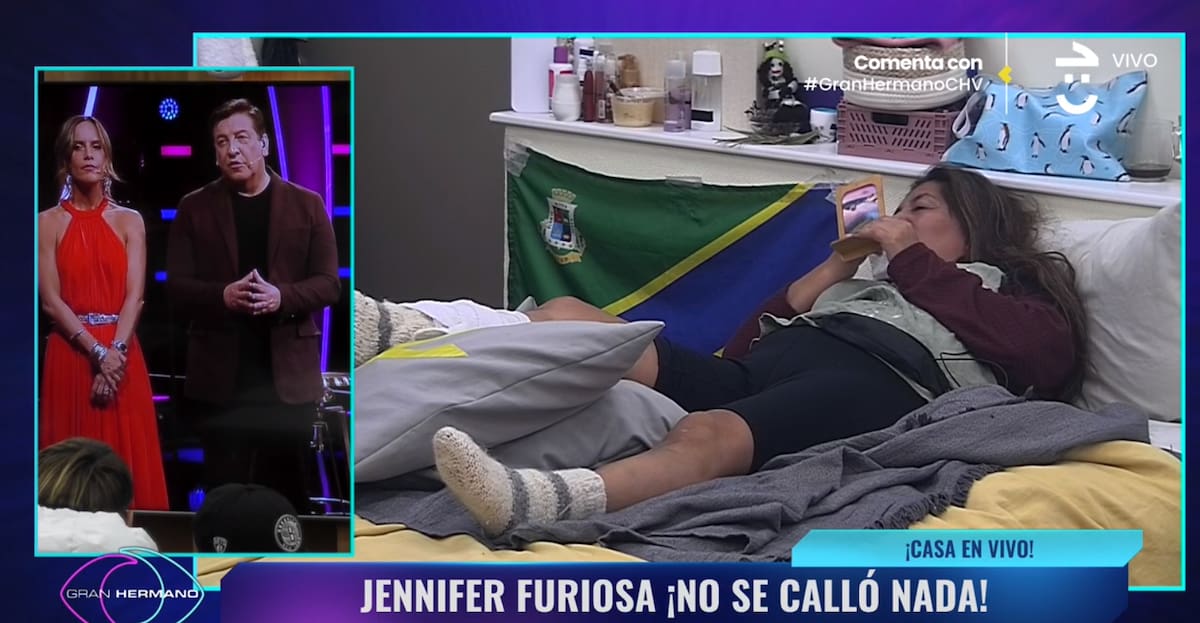 Diana Bolocco, Julio César Rodríguez y Pincoya en "Gran Hermano" Chile.