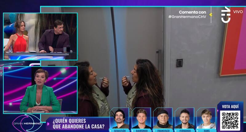 El panel de "Gran hermano" Chile hablando sobre el show de Pincoya.