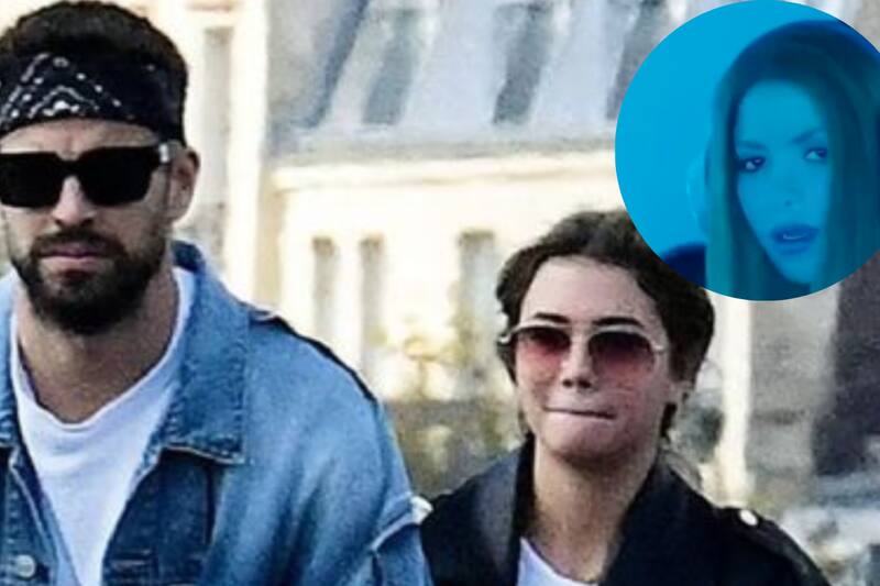 Piqué, Clara Chía y Shakira  La joven a cambiado su imagen  - Créditos: Archivo