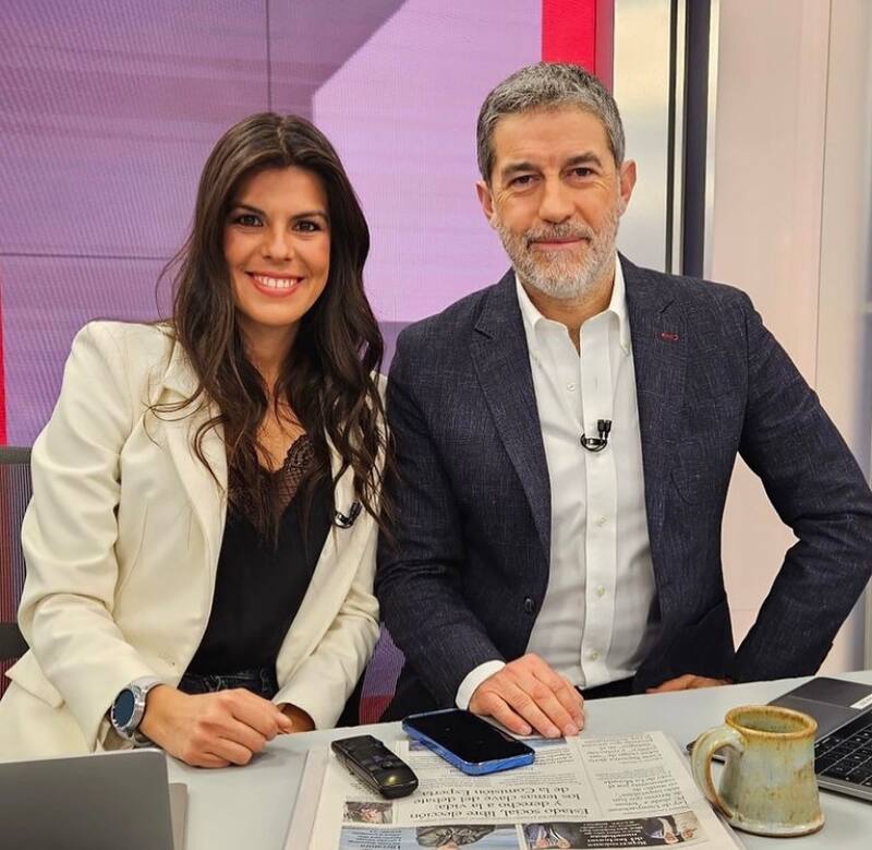 Polo Ramírez conducía "Teletrece AM" con Natalia López. Foto: Instagram.