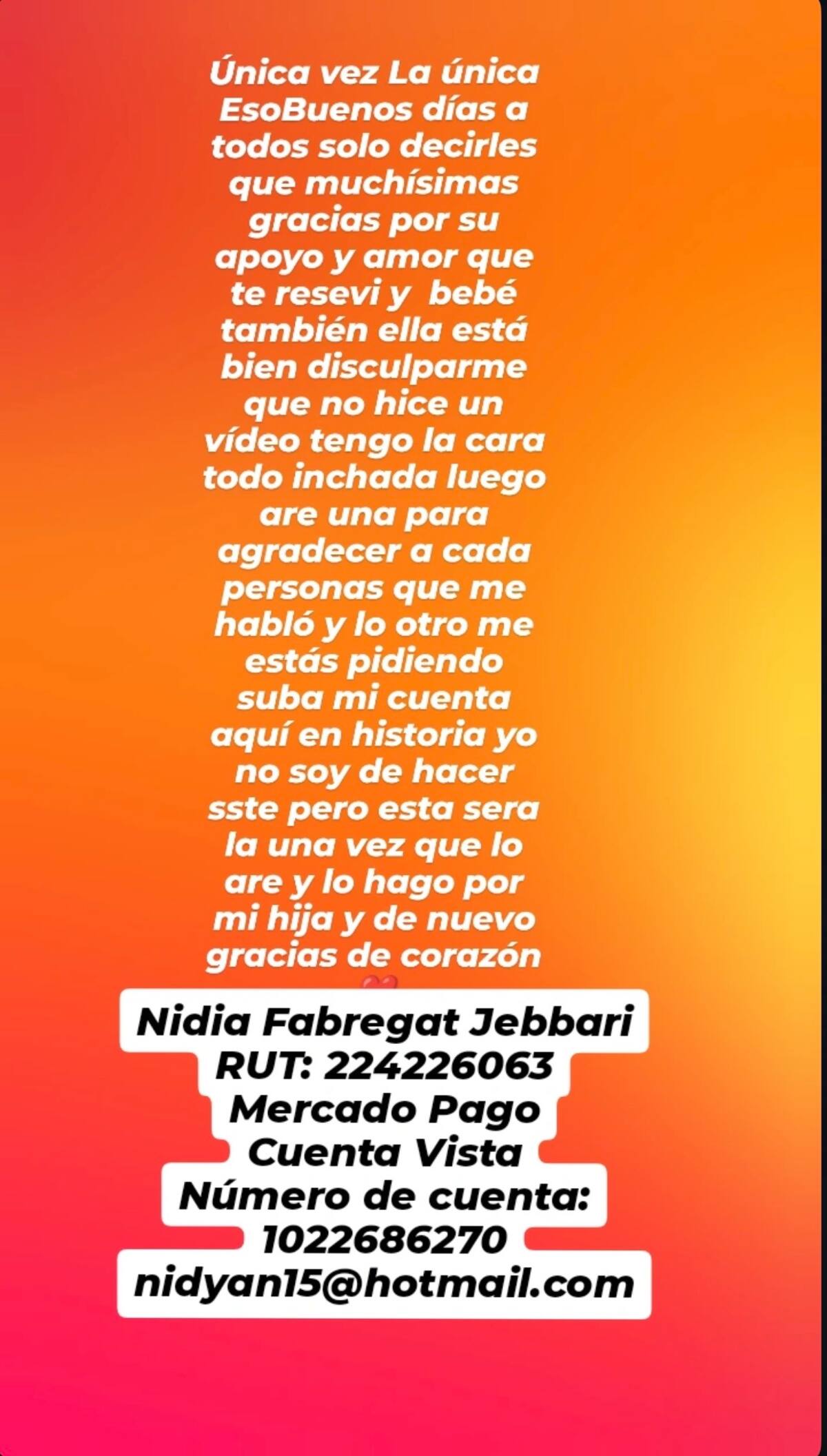 Foto: @nidyanfabregatoficial en Instagram
