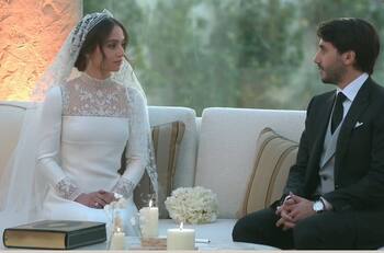 Princesa Iman: Así fue su espectacular vestido de novia y su tiara nueva