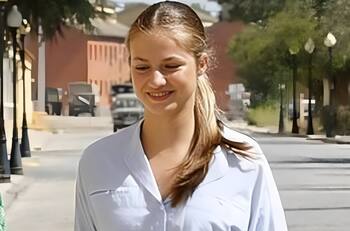 Así ingresó la princesa Leonor ingresa a la academia militar