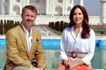 Mary de Dinamarca, la futura Reina, encantadora en su visita a La India