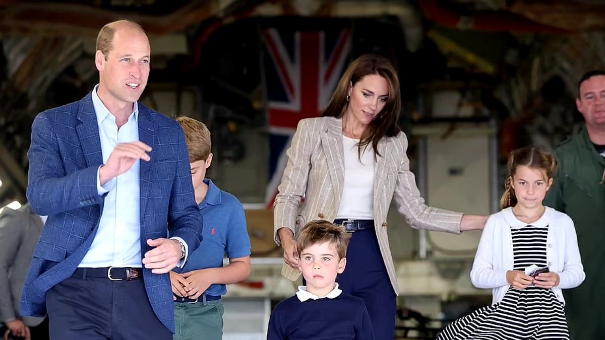 La visita sorpresa de los príncipes George, Charlotte y Louis a la exhibición aérea más grande del mundo