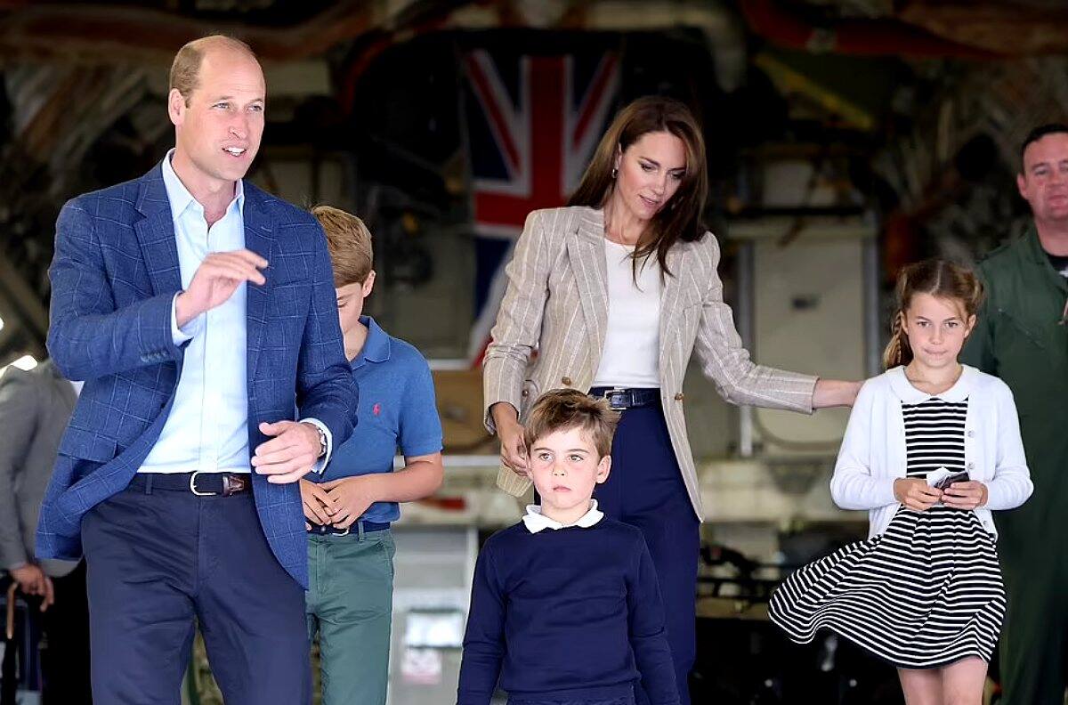 La visita sorpresa de los príncipes George, Charlotte y Louis a la exhibición aérea más grande del mundo