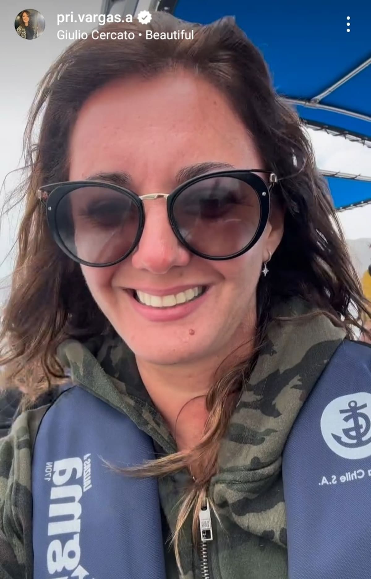 Priscilla Vargas se fue de vacaciones al norte de Chile. Créditos: Instagram