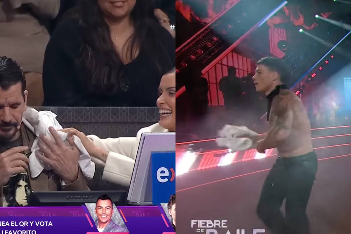 El deportista lanzó parte de su vestuario.