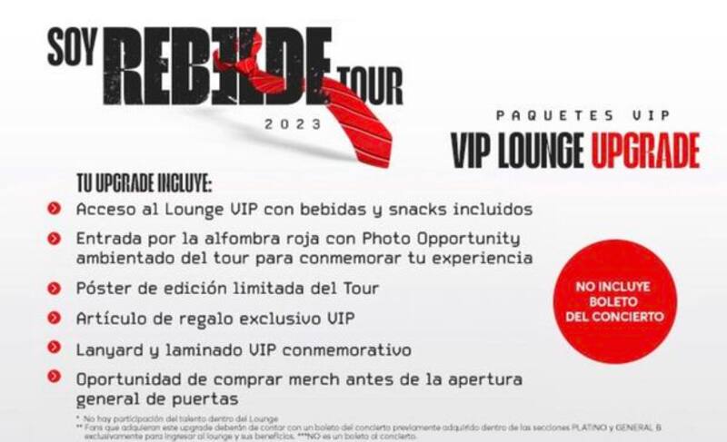 La banda lanzó un paquete VIP para brindar una experiencia más especial a sus fans en la Ciudad de México.