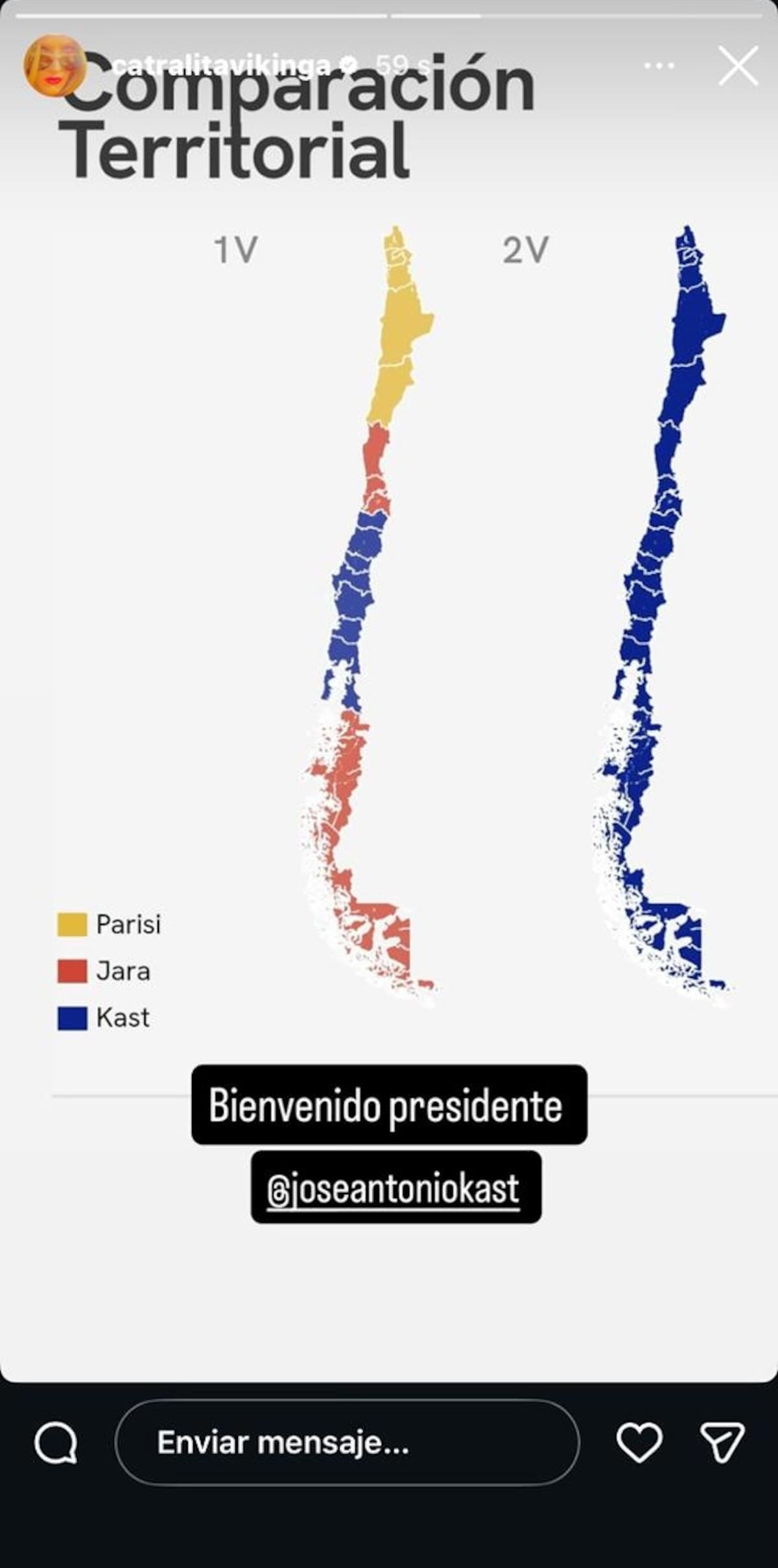 Posteo de Cata Pulido.