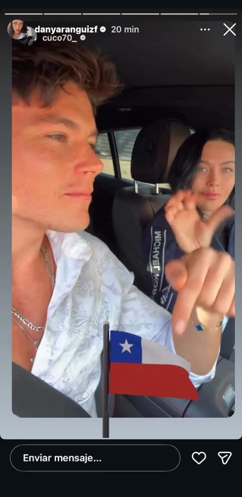 Posteo de Daniela Aránguiz.