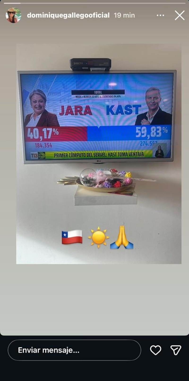 Posteo de Dominique Gallego.