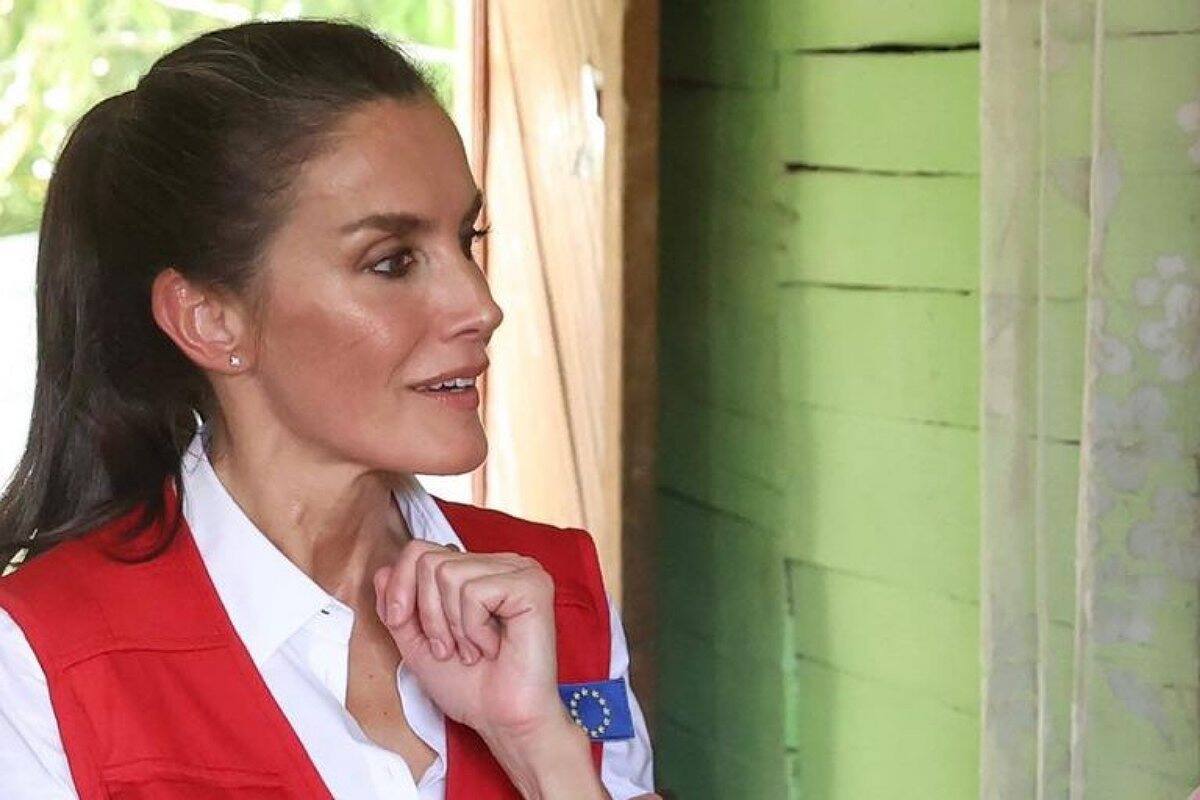 La monarca de España tuvo una reunión en el Centro de Formación de la Cooperación Española en Colombia.