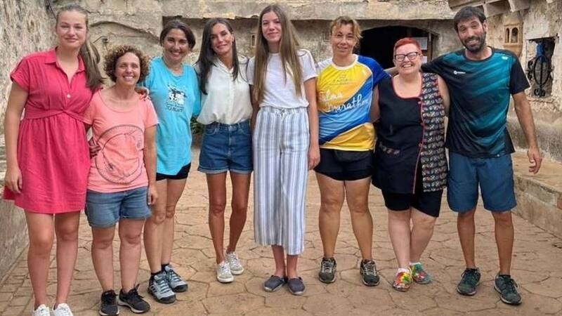 Las royal visitaron una granja en Mallorca.