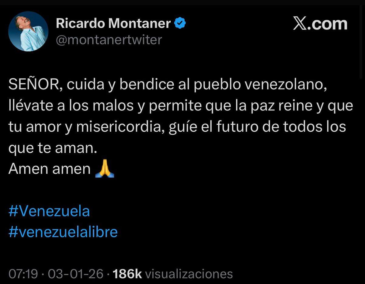 comenta la situación de Venezuela a través de X.