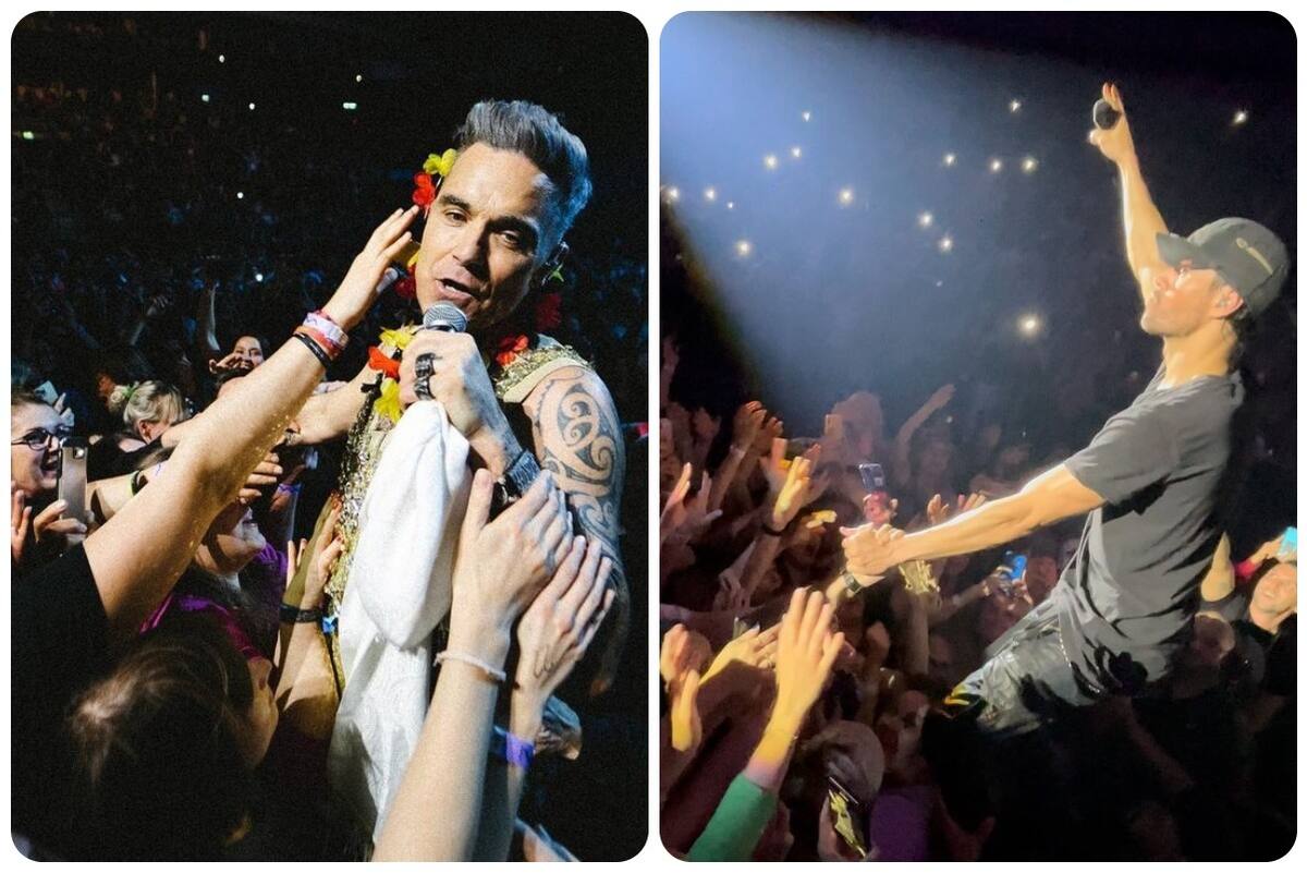 Robbie Williams y Enrique Iglesias - Créditos: Especial / Instagram