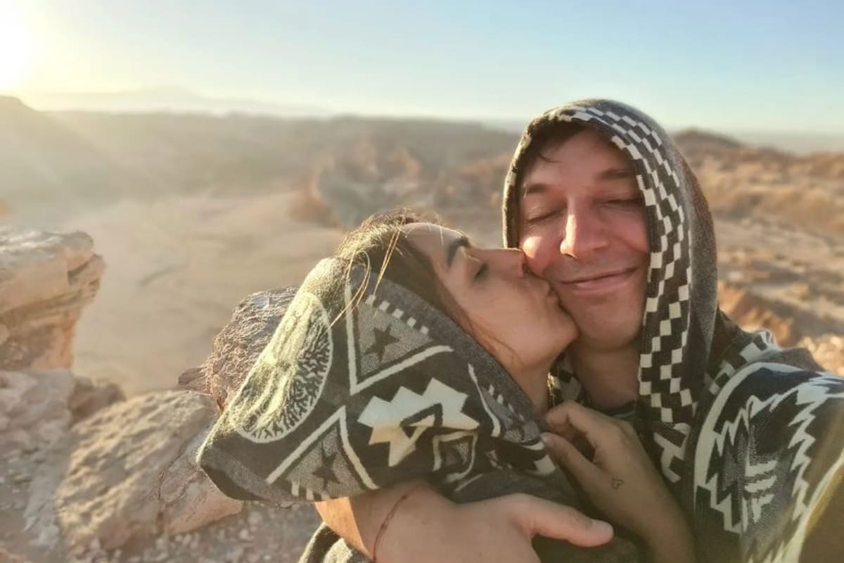 Rodrigo Gallina y Karina León La pareja está construyendo su casa en Colina. - Créditos: Instagram