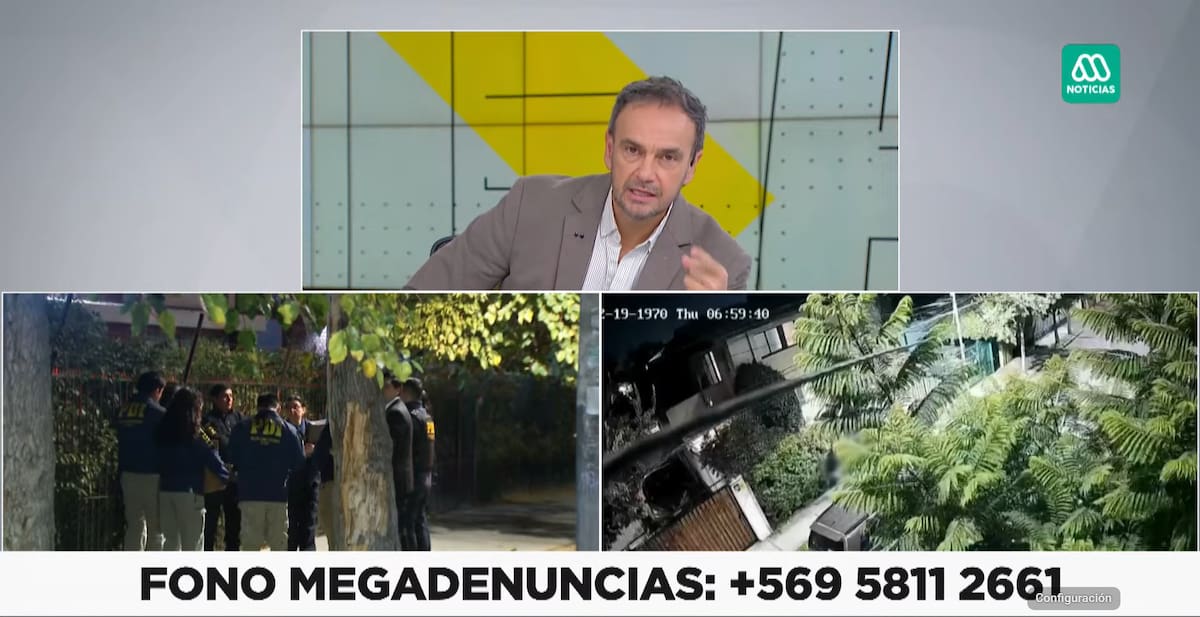 “No he visto ningún cambio real”, dice el animador respecto a la seguridad en Chile. Foto: Reproducción Mega.