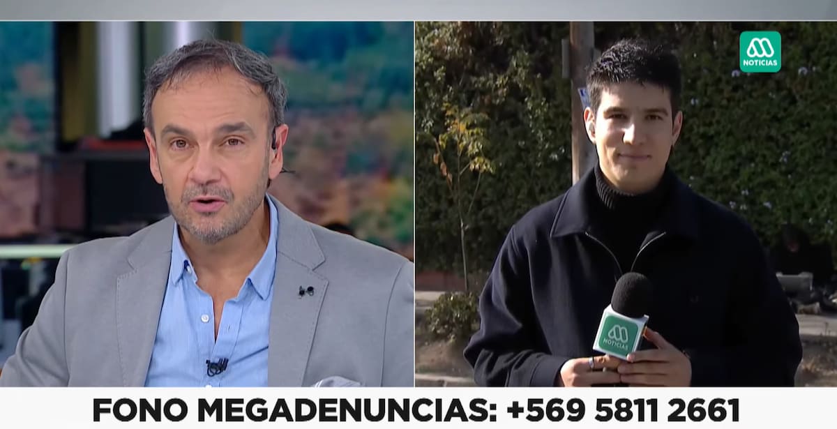 Despidió en vivo a Diego Muñoz. Foto: Reproducción.