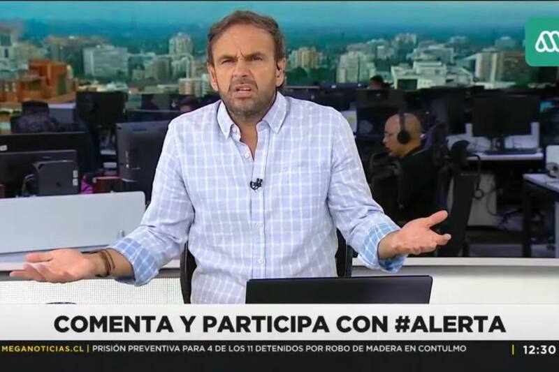 Rodrigo Sepúlveda El periodista tuvo que aclarar una situación en "Meganoticias" - Créditos: Youtube