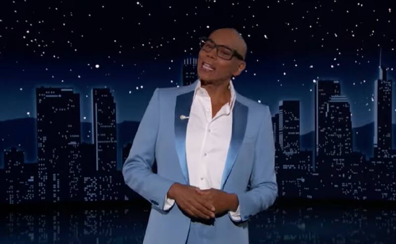 RuPaul  - Créditos: Captura Jimmy Kimmel Show