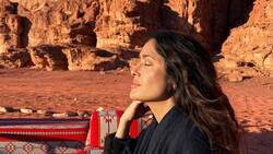 Salma Hayek presume sus lujosas vacaciones a Jordania