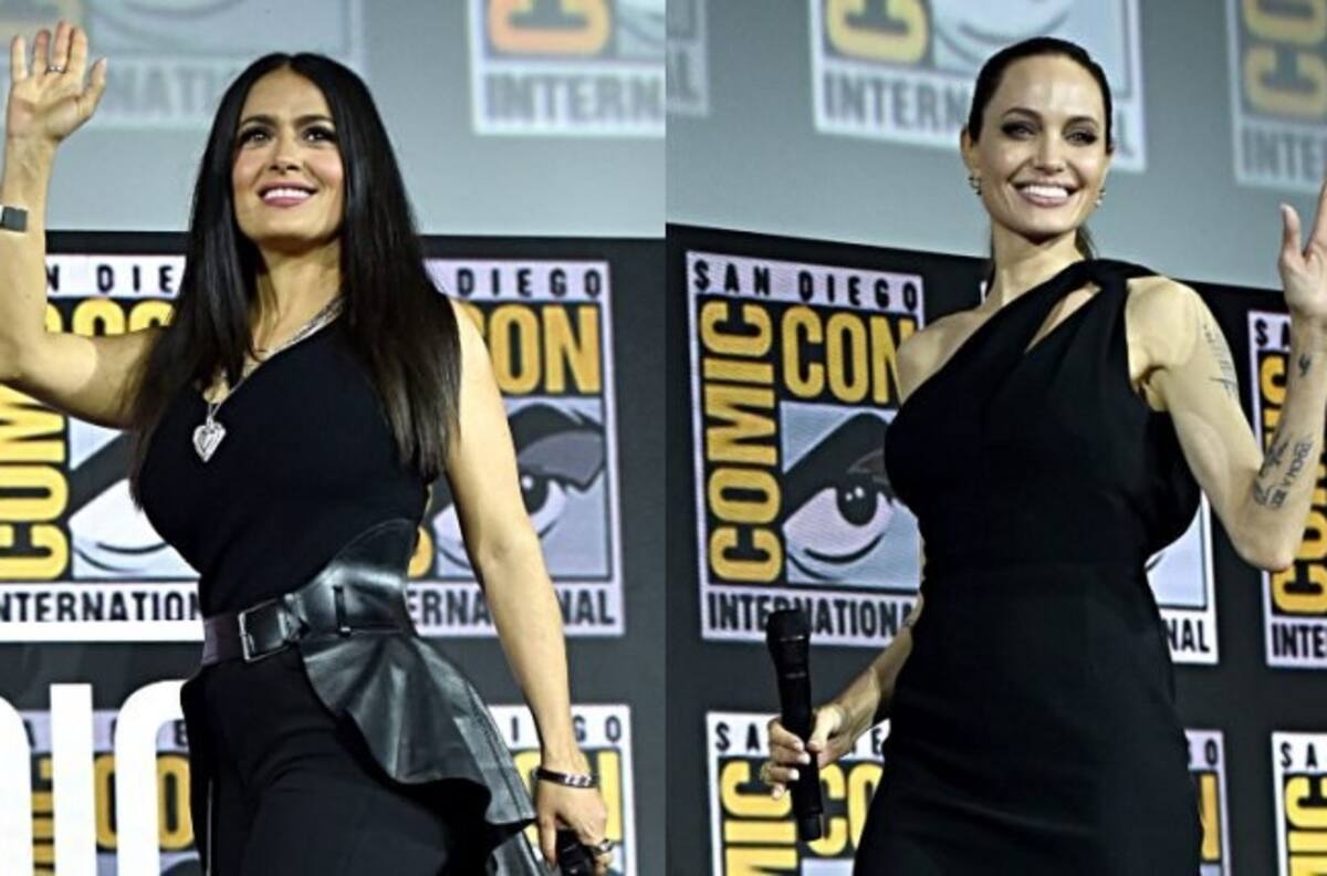 Así lucen Salma Hayek y Angelina Jolie como heroínas de "The Eternals"