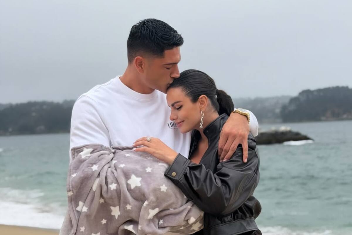 Junto a Emilia Dides y su hija. Foto: @SammisReyes en Instagram