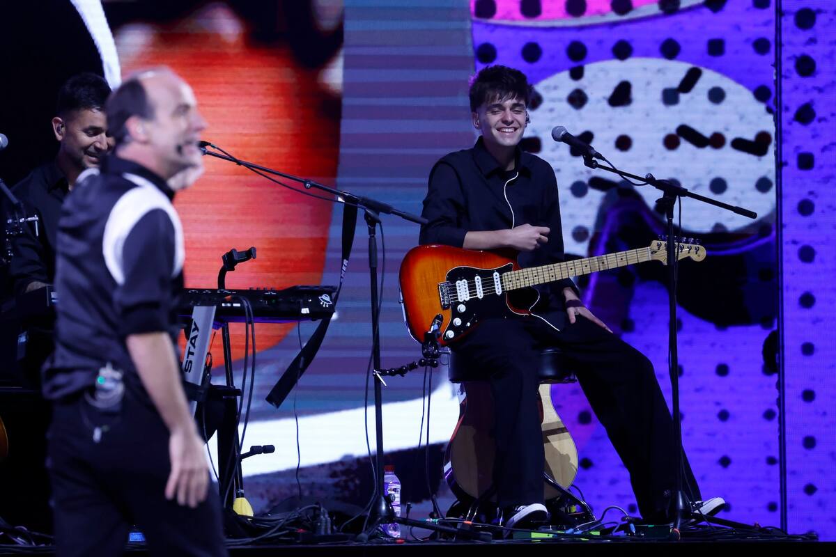 El hijo de Stefan, se llevó las miradas en su debut en la Quinta Vergara. Foto: Agencia Aton