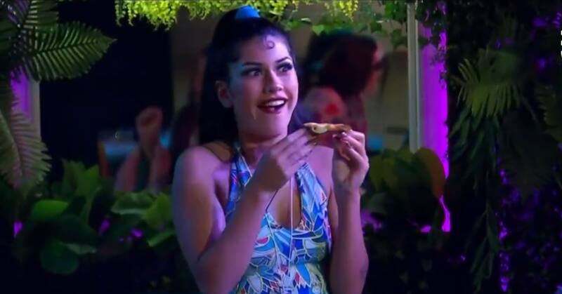 Scarlette reaccionando al beso de Constanza y Fede en "Gran Hermano" Chile.