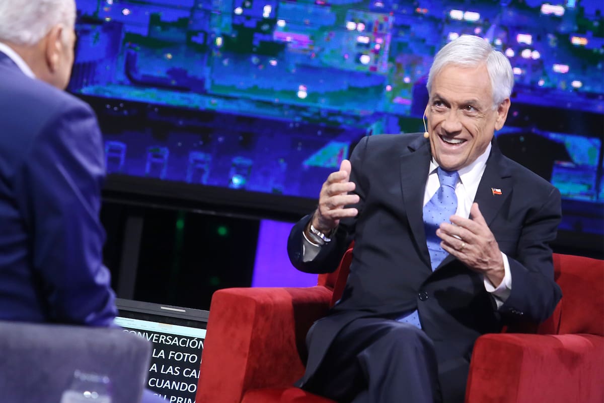 Sebastián Piñera en "Las dos caras de la moneda". Créditos: Canal 13