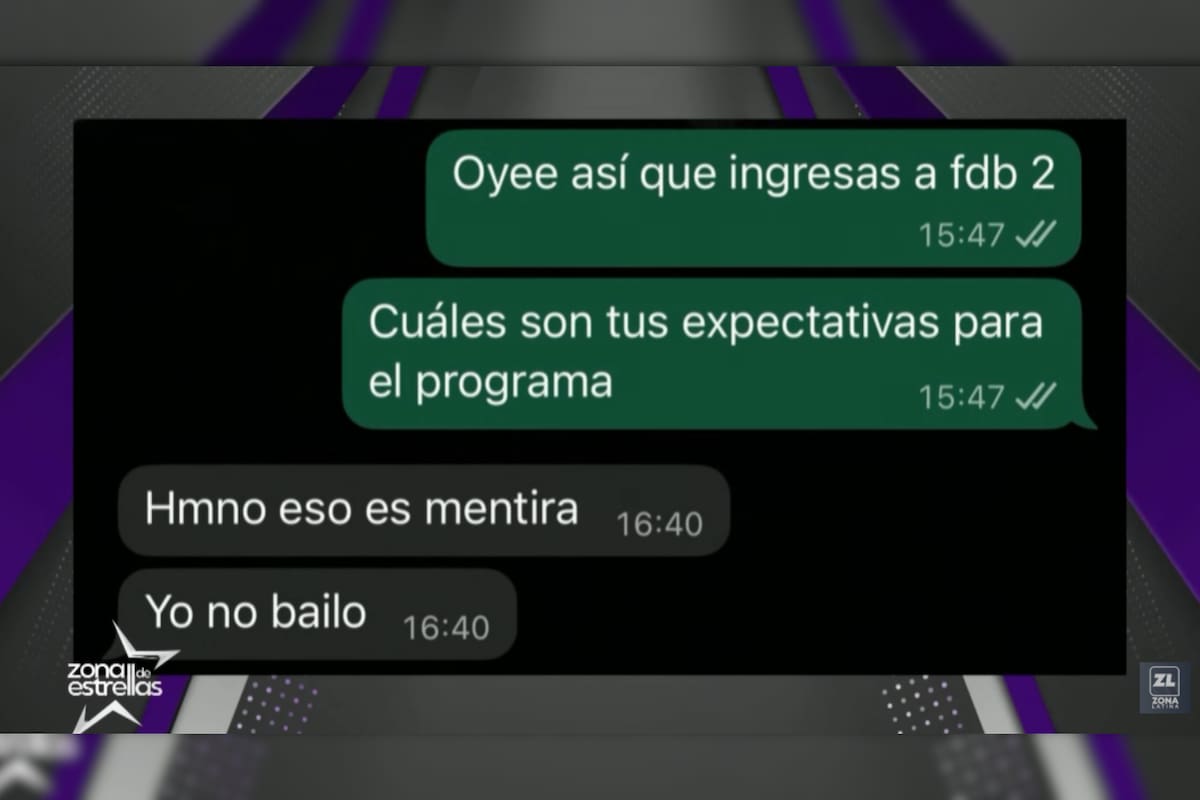 Chat negando su ingreso a FDB. Créditos: Zona de Estrellas