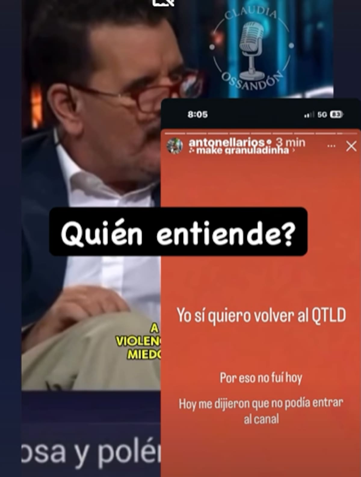 Con todo contra Antonella Ríos. Foto: Instagram