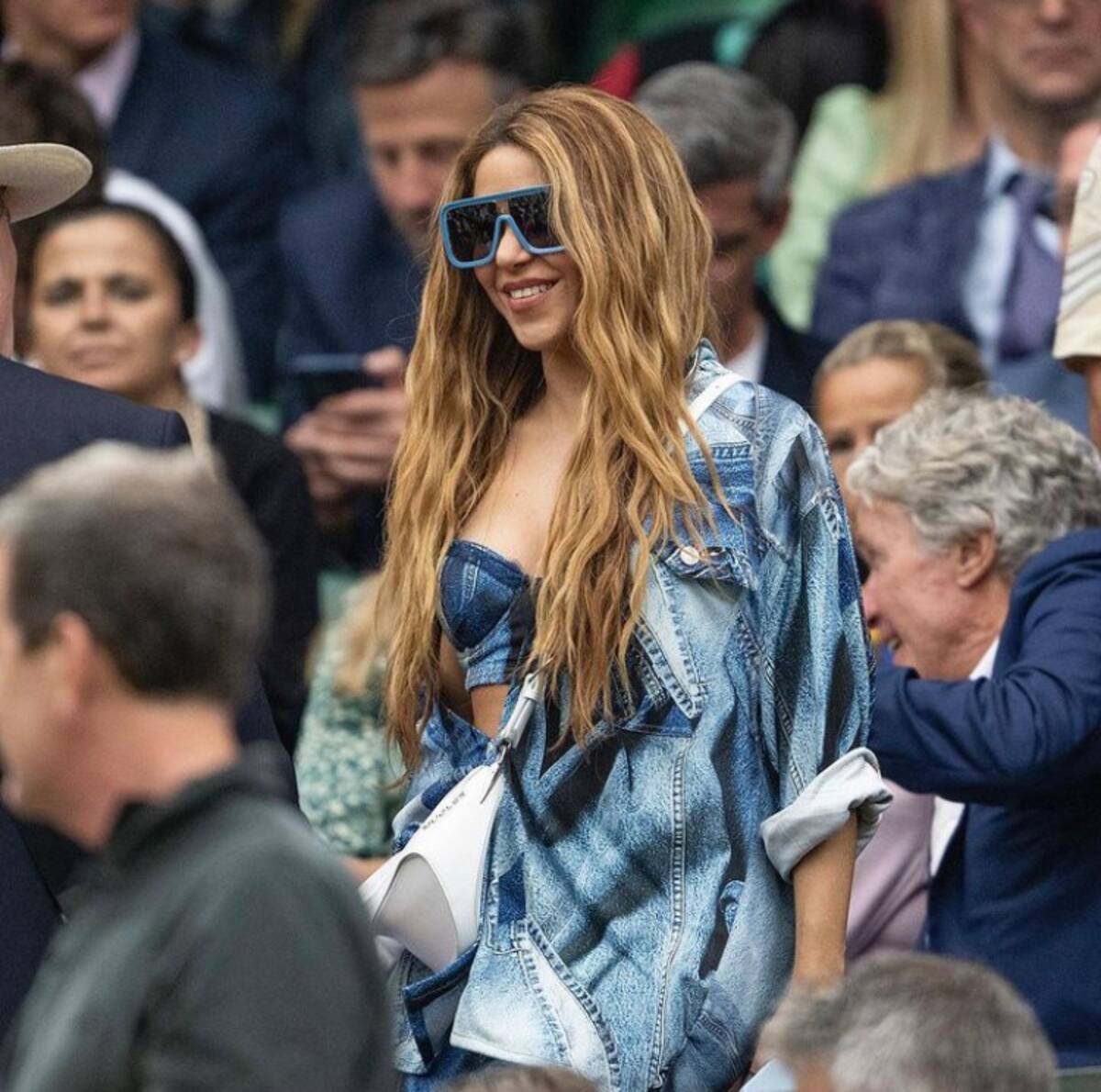La cantante en Wimbledon