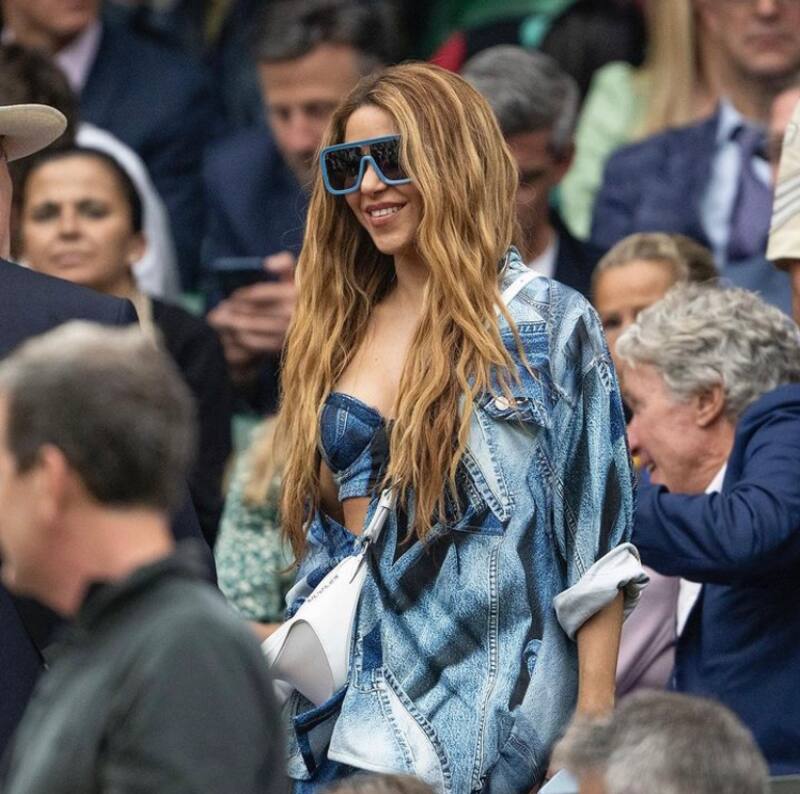La cantante en Wimbledon