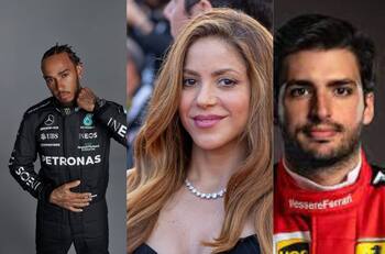 Se revela el nombre del piloto que presentó a Shakira y Lewis Hamilton